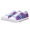 Axikronz 8T7 Canvas Low Top – Purple Wildstyle | Hip - Hop Graffiti Streetwear Shoes - Stykonz Graffiti Streetwear