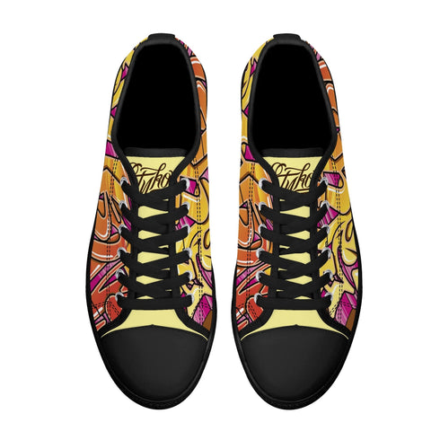 Axikronz 8T7 Canvas Low Top – Sundown | Hip - Hop Streetwear Shoes - Stykonz Graffiti Streetwear