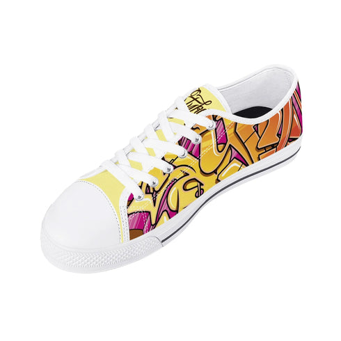 Axikronz 8T7 Canvas Low Top – Sundown | Hip - Hop Streetwear Shoes - Stykonz Graffiti Streetwear