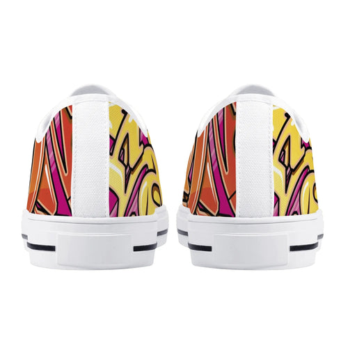 Axikronz 8T7 Canvas Low Top – Sundown | Hip - Hop Streetwear Shoes - Stykonz Graffiti Streetwear