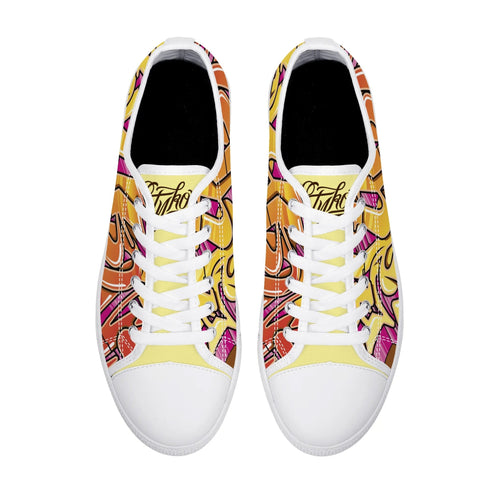 Axikronz 8T7 Canvas Low Top – Sundown | Hip - Hop Streetwear Shoes - Stykonz Graffiti Streetwear