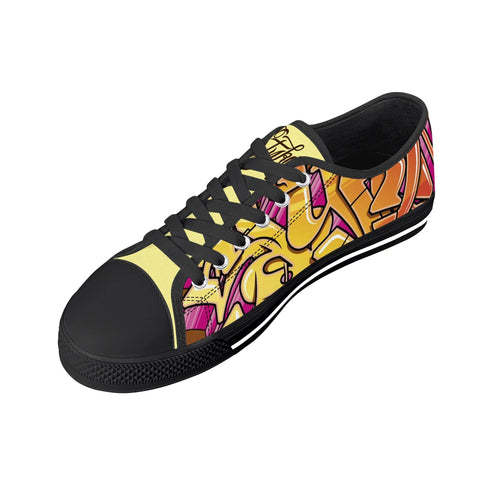 Axikronz 8T7 Canvas Low Top – Sundown | Hip - Hop Streetwear Shoes - Stykonz Graffiti Streetwear