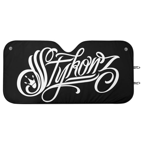 Car Window Sunshade UV Protection feat Stykonz Scriptkonz BW Graffiti - Stykonz Graffiti Streetwear