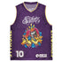 Dunkronz Basketball Jersey – The Train Master Purple | Graffiti Hip - Hop Streetwear Jersey - Stykonz Graffiti Streetwear