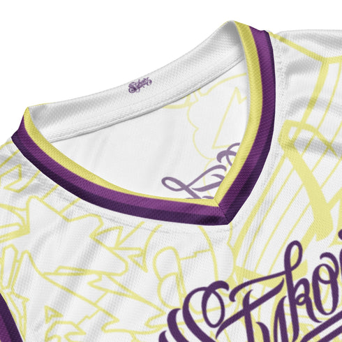 Dunkronz Basketball Jersey – The Train Master White | Graffiti Hip - Hop Streetwear Jersey - Stykonz Graffiti Streetwear