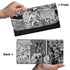 Durable Trifold Leather Graffiti Long Wallet feat Comic Stykonz 1 Black | Graffiti Wallet - Stykonz Graffiti Streetwear