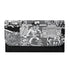 Durable Trifold Leather Graffiti Long Wallet feat Comic Stykonz 1 Black | Graffiti Wallet - Stykonz Graffiti Streetwear