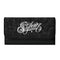 Durable Trifold Leather Long Wallet feat Graffiti Stykonz White on Black | Graffiti Wallet - Stykonz Graffiti Streetwear