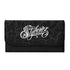 Durable Trifold Leather Long Wallet feat Graffiti Stykonz White on Black | Graffiti Wallet - Stykonz Graffiti Streetwear