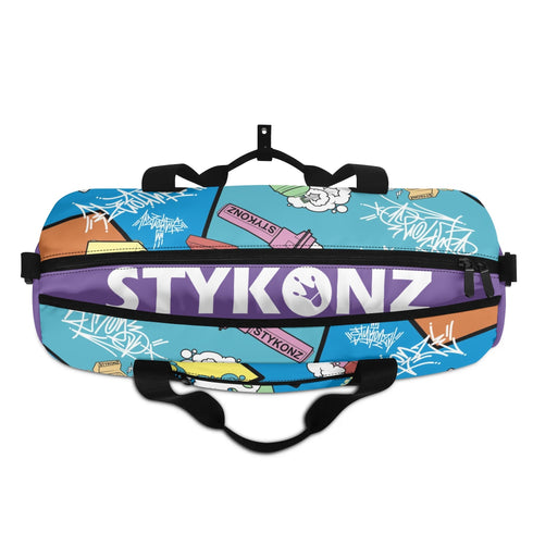 Duxonz Graffiti Duffle Bag feat 90s Elements | Sports & Gym Bag – Hip - Hop Streetwear - Stykonz Graffiti Streetwear