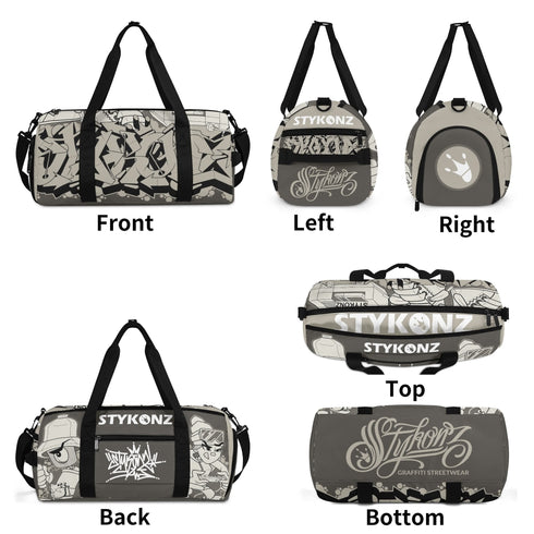 Duxonz Graffiti Duffle Bag feat Chromium | Sports & Gym Bag – Hip - Hop Streetwear - Stykonz Graffiti Streetwear