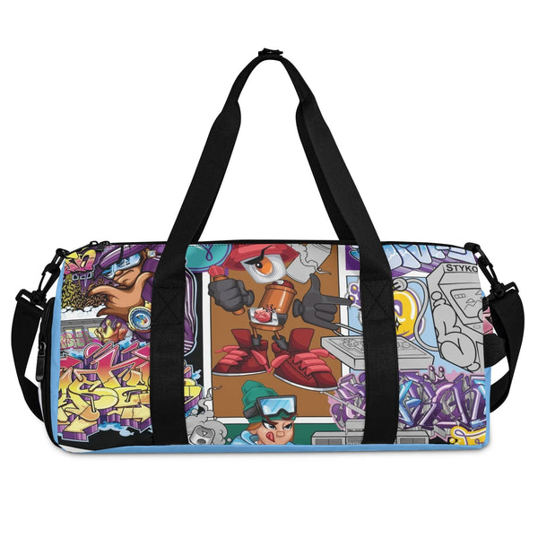 Duxonz Graffiti Duffle Bag feat Comic Stykonz 1 | Sports & Gym Bag – Hip - Hop Streetwear - Stykonz Graffiti Streetwear