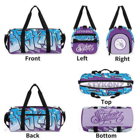 Duxonz Graffiti Duffle Bag feat Ice - Block Blockbuster – Sports Bag Gym Bag | Hip - Hop Streetwear - Stykonz Graffiti Streetwear