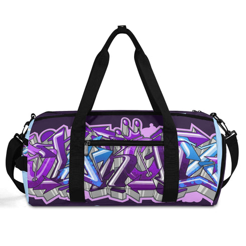 Duxonz Graffiti Duffle Bag feat Purple Wildstyle | Sports & Gym Bag – Hip - Hop Streetwear - Stykonz Graffiti Streetwear