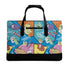Executive Luxurious Leather Waterproof Bag feat 90s Elements Graffiti - Stykonz Graffiti Streetwear