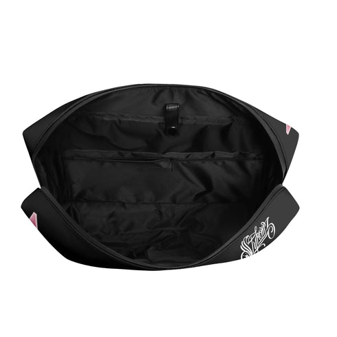 Executive Luxurious Leather Waterproof Bag feat Black Cherry Graffiti - Stykonz Graffiti Streetwear