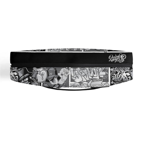 Executive Luxurious Leather Waterproof Bag feat BW Comic Stykonz Graffiti - Stykonz Graffiti Streetwear