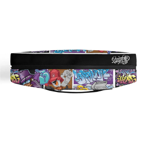 Executive Luxurious Leather Waterproof Bag feat Comic Stykonz 1 Graffiti - Stykonz Graffiti Streetwear