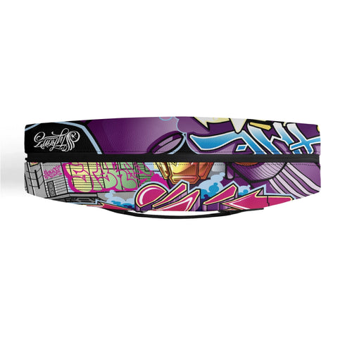 Executive Luxurious Leather Waterproof Bag feat The Train Master Graffiti - Stykonz Graffiti Streetwear