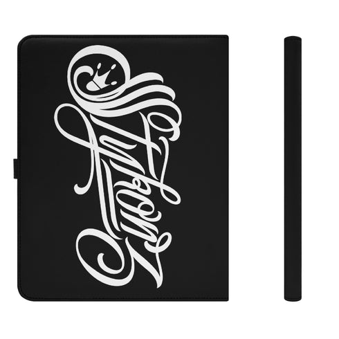 Foldable Leather Portfolio Organizer feat Scriptkonz Stykonz Graffiti BW - Stykonz Graffiti Streetwear