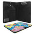 Foldable Leather Portfolio Organizer with Clipboard feat 90s Elements Graffiti - Stykonz Graffiti Streetwear