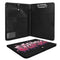 Foldable Leather Portfolio Organizer with Clipboard feat Black Cherry Graffiti - Stykonz Graffiti Streetwear