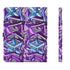 Foldable Leather Portfolio Organizer with Clipboard feat Purple Wildstyle Graffiti - Stykonz Graffiti Streetwear