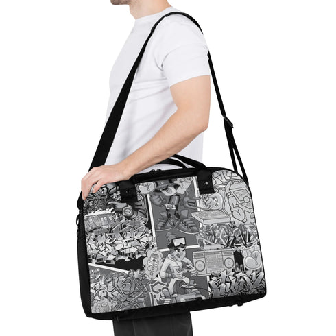 Go2 Teacher Creatives Student Professional Tote Bag feat BW Comic Stykonz Graffiti - Stykonz Graffiti Streetwear