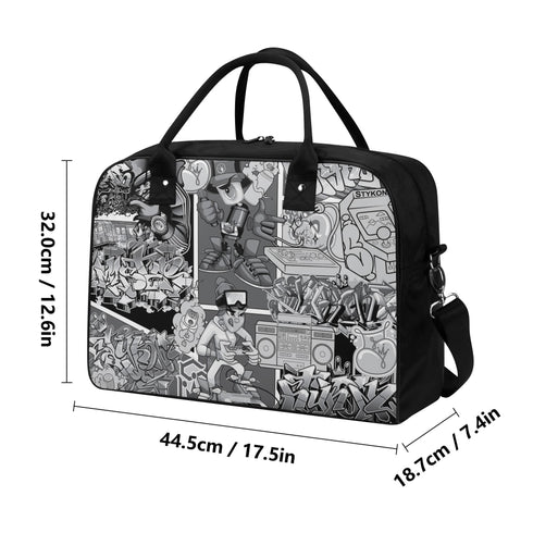 Go2 Teacher Creatives Student Professional Tote Bag feat BW Comic Stykonz Graffiti - Stykonz Graffiti Streetwear