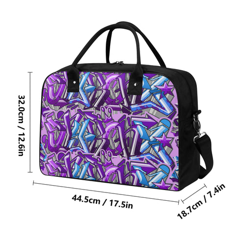 Go2 Teacher Creatives Student Professional Tote Bag feat Purple Wildstyle Graffiti - Stykonz Graffiti Streetwear