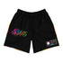 Graffiti Athletic Long Shorts – Black Candy | Hip - Hop Streetwear Shorts - Stykonz Graffiti Streetwear