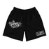 Graffiti Athletic Long Shorts – Black Style Master Tag | Hip - Hop Streetwear Shorts - Stykonz Graffiti Streetwear