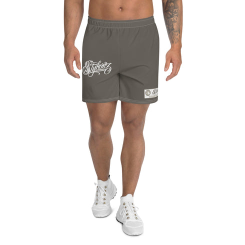 Graffiti Athletic Long Shorts – Chromium | Hip - Hop Streetwear Shorts - Stykonz Graffiti Streetwear