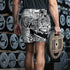 Graffiti Athletic Long Shorts – feat B&W Comic Stykonz 1 | Hip - Hop Streetwear Shorts - Stykonz Graffiti Streetwear