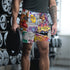 Graffiti Athletic Long Shorts – feat Comic Stykonz 1 | Hip - Hop Streetwear Shorts - Stykonz Graffiti Streetwear