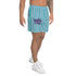 Graffiti Athletic Long Shorts – feat Stykonz Candy Turquoise Tag | Hip - Hop Streetwear Shorts - Stykonz Graffiti Streetwear