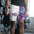 Graffiti Athletic Long Shorts – feat Stykonz Purple Wildstyle | Hip - Hop Streetwear Shorts - Stykonz Graffiti Streetwear