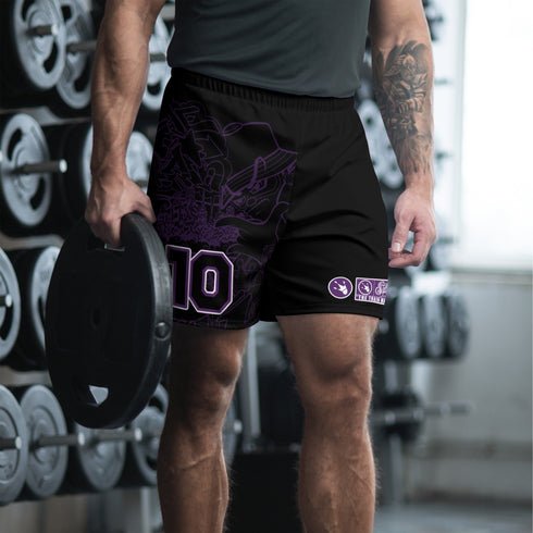Graffiti Athletic Long Shorts – feat The Train Master Black | Hip - Hop Streetwear Shorts - Stykonz Graffiti Streetwear