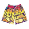 Graffiti Athletic Long Shorts – feat The Train Master NY Wildstyle | Hip - Hop Streetwear Shorts - Stykonz Graffiti Streetwear