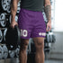 Graffiti Athletic Long Shorts – feat The Train Master Purple | Hip - Hop Streetwear Shorts - Stykonz Graffiti Streetwear