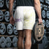 Graffiti Athletic Long Shorts – feat The Train Master White | Hip - Hop Streetwear Shorts - Stykonz Graffiti Streetwear