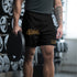 Graffiti Athletic Long Shorts – Gold Scriptkonz | Hip - Hop Streetwear Shorts - Stykonz Graffiti Streetwear