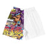 Graffiti Athletic Long Shorts – The Train Master NY Wildstyle | Hip - Hop Streetwear Shorts - Stykonz Graffiti Streetwear