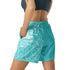 Graffiti Athletic Long Shorts – Turquoise Mix Script | Hip - Hop Streetwear Shorts - Stykonz Graffiti Streetwear