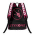 Graffiti Backpack 17 Inch Twill Leather feat Black Cherry | Hip - Hop Streetwear Bag - Stykonz Graffiti Streetwear