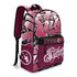 Graffiti Backpack 17 Inch Twill Leather feat Black Cherry | Hip - Hop Streetwear Bag - Stykonz Graffiti Streetwear