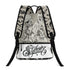 Graffiti Backpack 17 Inch Twill Leather feat Chromium | Hip - Hop Streetwear Bag - Stykonz Graffiti Streetwear