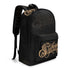 Graffiti Backpack 17 Inch Twill Leather feat Gold Scriptkonz | Hip - Hop Streetwear Bag - Stykonz Graffiti Streetwear