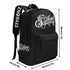 Graffiti Backpack 17 Inch Twill Leather feat Scriptkonz Stykonz BW - Stykonz Graffiti Streetwear