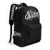 Graffiti Backpack 17 Inch Twill Leather feat Scriptkonz Stykonz BW - Stykonz Graffiti Streetwear